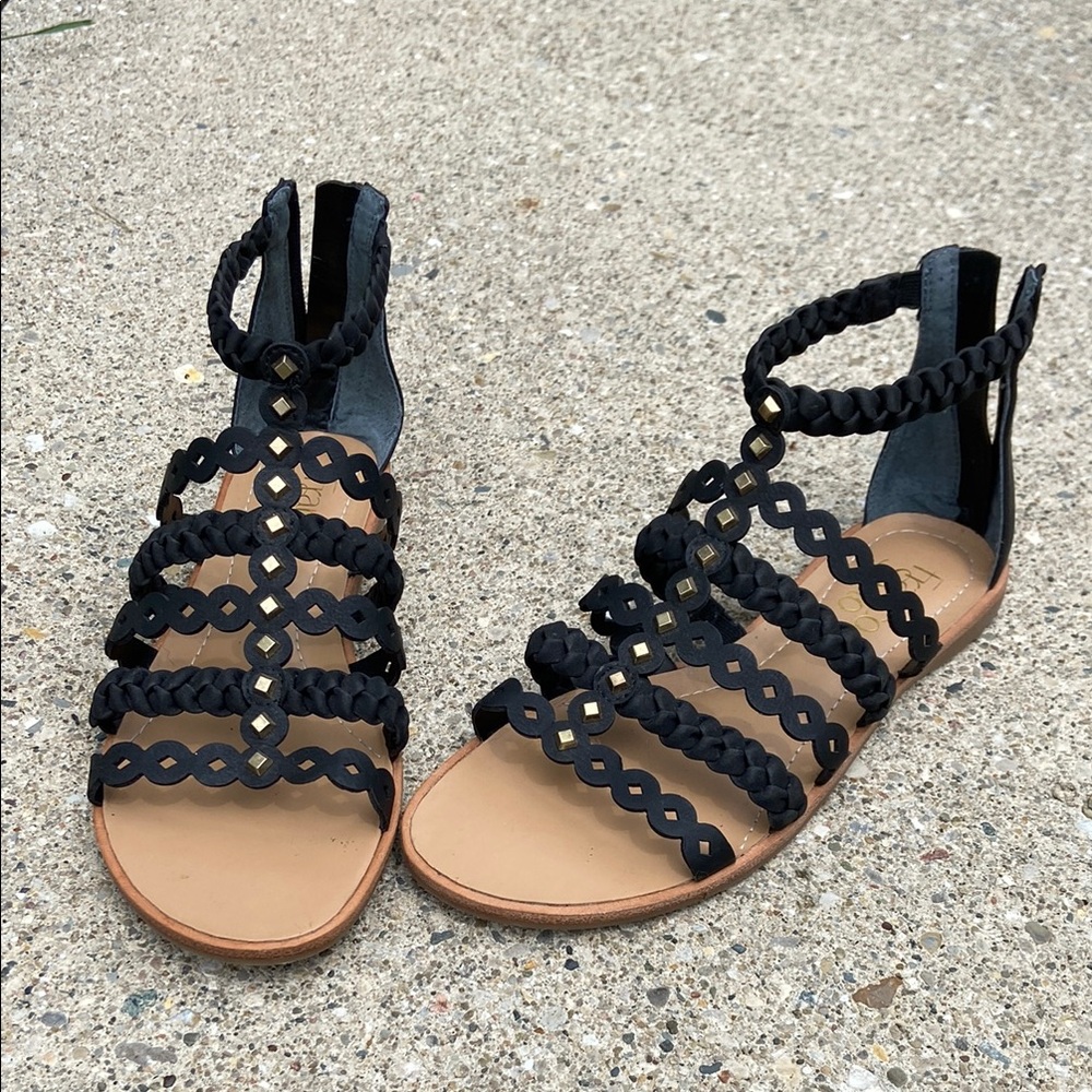 New wo box Franco Sarto studded gladiator sandals